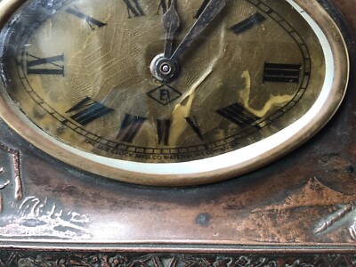 THE LUX CLOCK MFG.CO.WATERBURY CONN. USA - MANTLE CLOCK- ANTIQUE