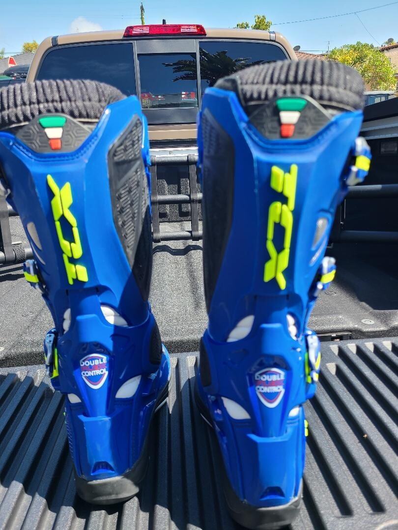TCX Comp Evo 2 Michelin Blue/White/Yellow Motocross/Dual Sport