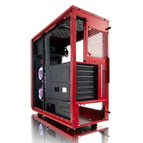 Fractal Focus G No Power Supply ATX Mid Tower w/ Window (Mystic Red)