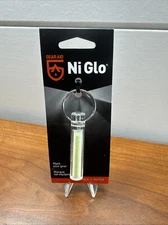 Ni-Glo Solar Gear Marker Clear Recharges By Sun or Light Source Clip Keychain