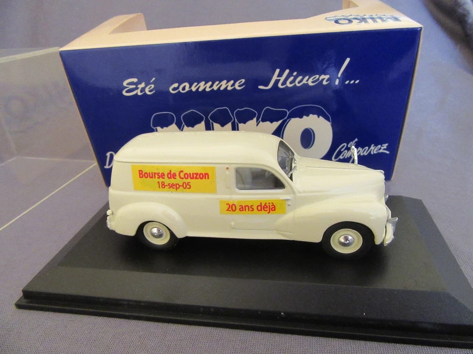299G Norev Peugeot 203 Miko Bourse Couzon Miniatures 18 Sept 2005 1:43 + Boite - Photo 4/4