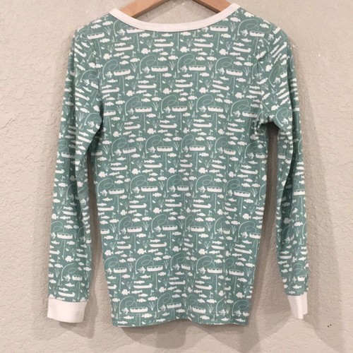 Lila & Hayes Boys Sz 8 Jack Pajama Set-Gone Fishing Henley Pajama Shirt & Pants - Picture 4 of 16