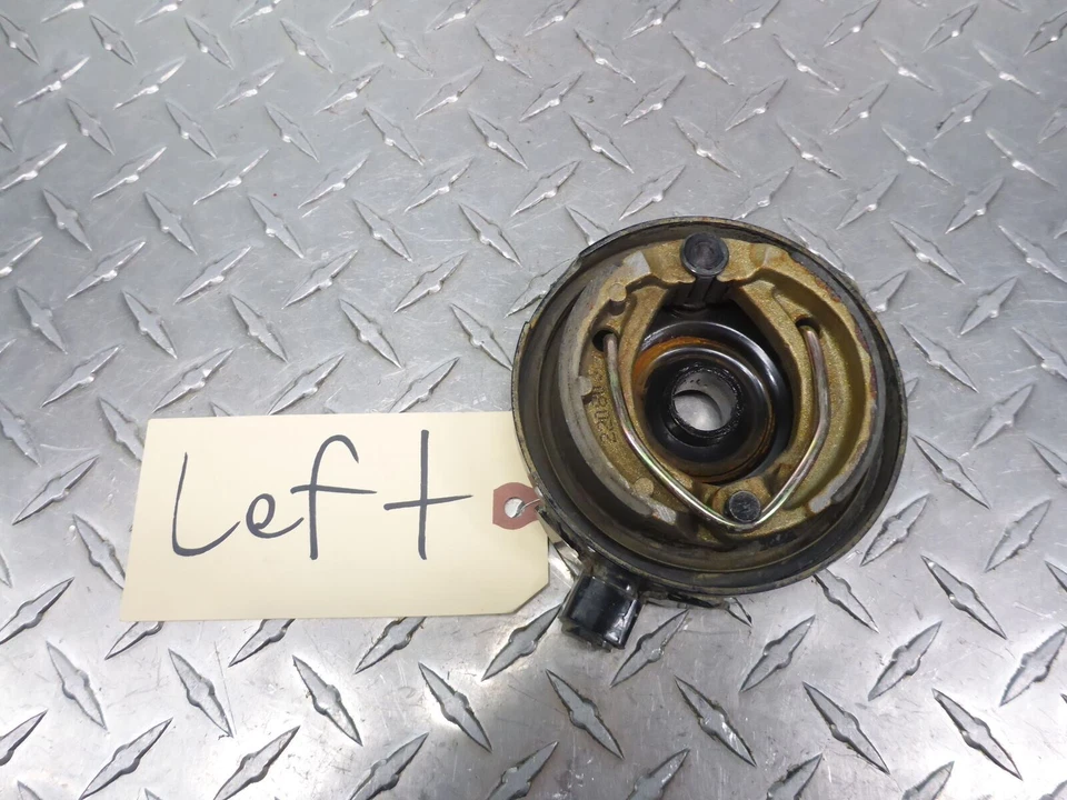 03 Arctic Cat 50 50cc ATV Freno Delantero Izquierdo Tambor Conjunto Pastillas Zapatas Muelle Foto 4 de 4