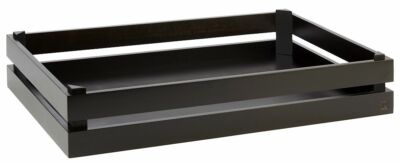 Buffet-Gestell Display SUPERBOX für GN 1/1 Platten Akazienholz schwarz