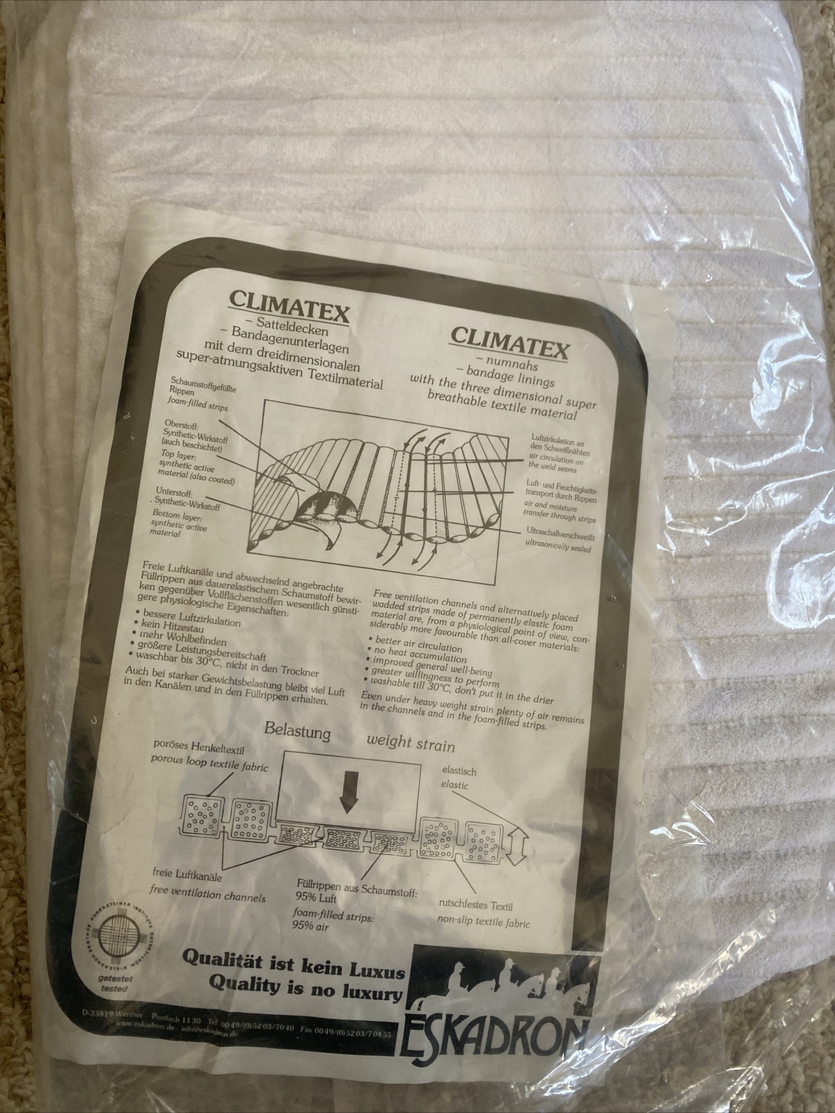 Eskadron Climatex Bandage Liners 12” Set Of 4 eBay