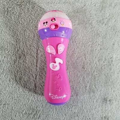 Disney Jr My First Microphone Sing Along Songs Light Up Minnie Mickey SEE VIDEO
