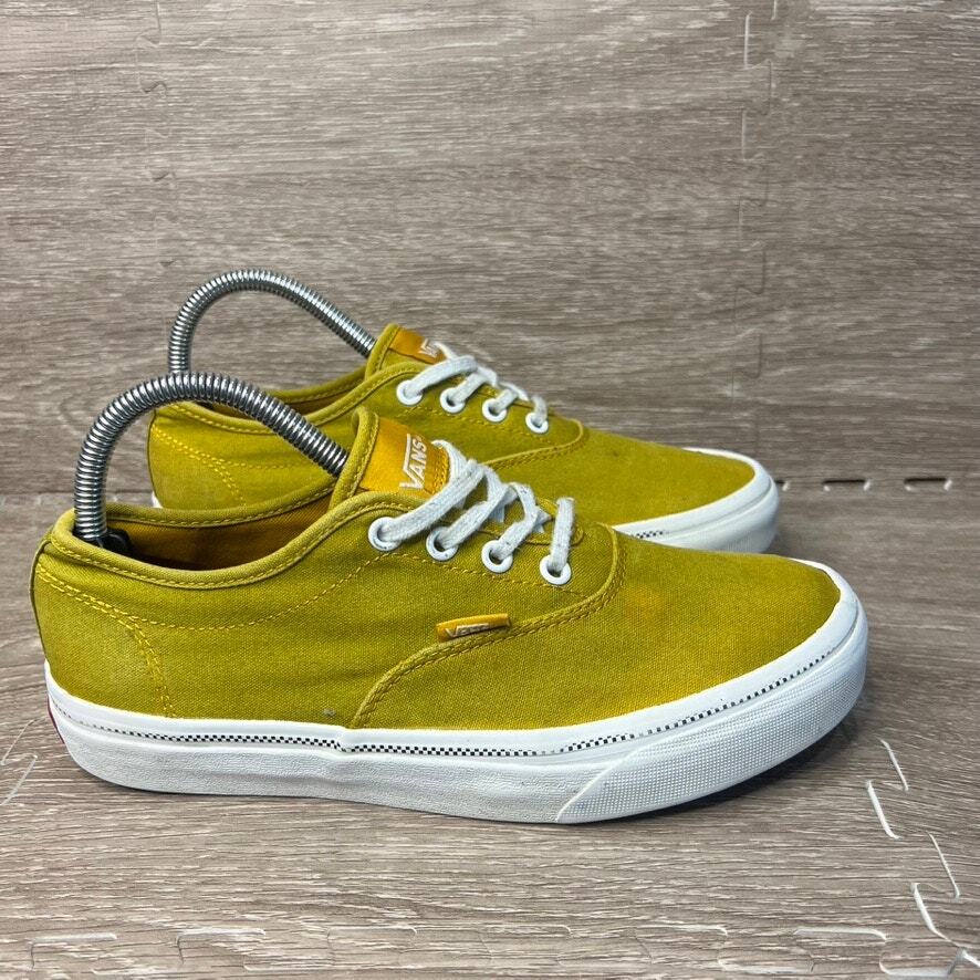 Vans Authentic Women's Yellow Suede Sneakers Size Casual