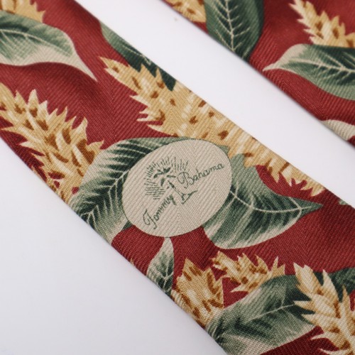 Menge 2 Tommy Bahama 100 % Seide Herren Krawatten Blumen Palmen Off Island Krawatten - Bild 4 von 22