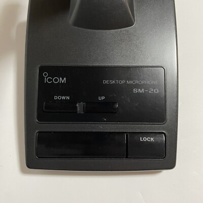 Icom SM-20 Desktop Stand Microphone Amateur Ham Radio Tested | eBay