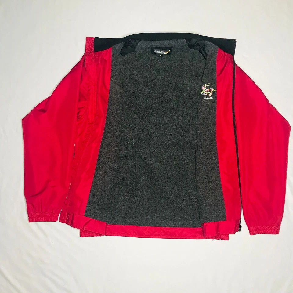 Absolute+ Chaqueta Deportiva Deportiva Deportiva Roja con Cremallera Completa Ventilada con Bolsillos - Para Hombre Talla M Foto 3 de 4