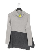 Boden Women's Jumper M Grey Cotton with Cashmere, Nylon, Viscose Pullover