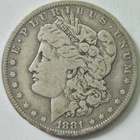 1881-O Morgan Silver Dollar-Very Good