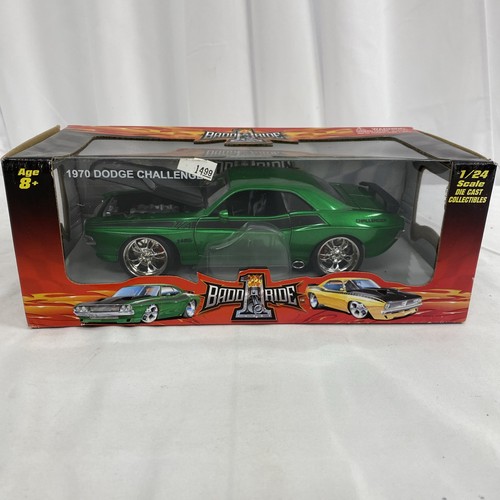 Dodge Challenger 1970 diecast 1:24 1 Badd Ride nuevo en caja verde