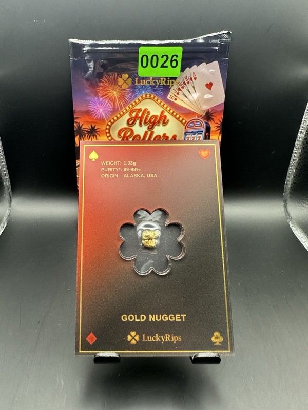 LuckyRips High Roller Series Gold Nugget 1.03g Alaska 🔥