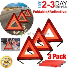 Emergency Warning Triangle DOT Approved Reflective Safety Roadside Kit for Car