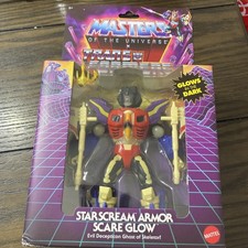 NEW Masters of the Universe X Transformers Starscream Armor Scare Glow SEALED