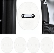 4PCS Silicone Car Door Latch Protective Cover with Car Door Sh Color: Luminous