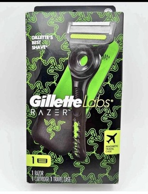 NIB Gillette Labs Razer 5-Blade Cartridge Razor w/ 1 Cartridge & Travel Case