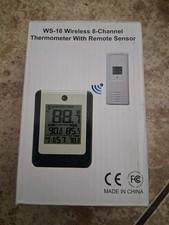 Ambient weather WS-16 wireless 8 channel thermometer with remote sensor