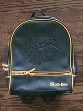 Disney’s The Lion King on Broadway Musical Black Leather Backpack Purse Simba