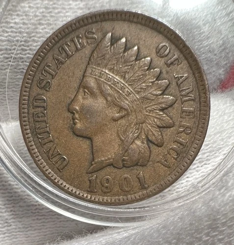 1901 Indian Head Cent Penny XF EF Extremely Fine