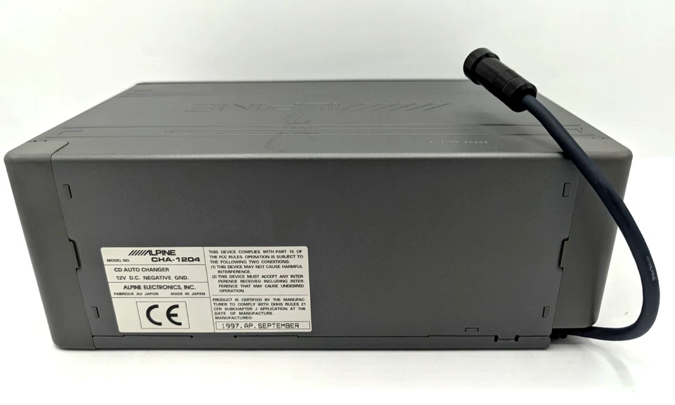 Alpine CHA-1204 Ai-Net CD Player 12 Disc CD Changer - Tested - Image 4 of 4