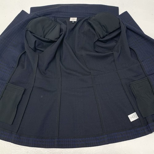 Cabi Women Size M Checkout Blazer Blue Black Plaid Preppy Career Stretch #4926 - Picture 10 of 16