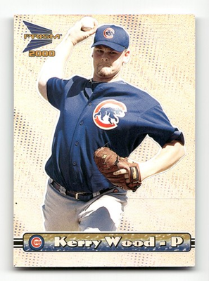 #ad Kerry Wood 2000 Pacific Prism #30 Premiere Date Chicago Cubs SN $2.99