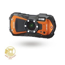 RICOH WG-80 ORANGE: A full-fledged waterproof digital camera from Ricoh. 14m