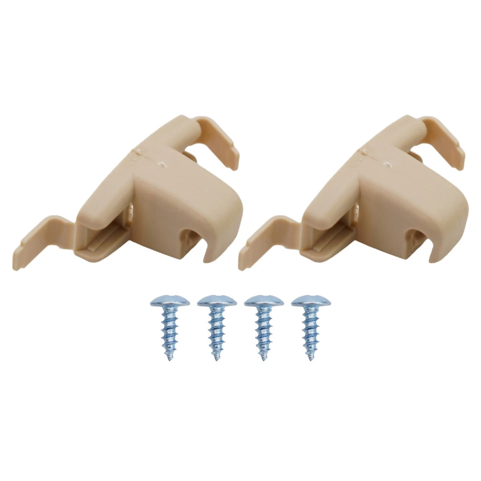 Visor Clip 2x Sun Visor Sun Visor Clip Grey Plastic For E46 E38 E39 E53 X5 - Image 3 of 4