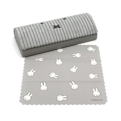 Marimocraft Miffy Eyeglass Case Gray Face Corduroy Series Japan NEW KAWAII
