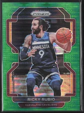2021-22 Panini Prizm #96 Ricky Rubio Green Pulsar #/25