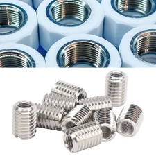 10Pcs Thread Inserts Male Female Reducing Nut Repair Tool Stainless Steel