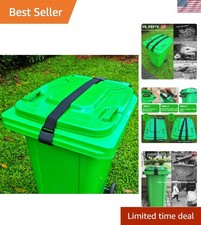 Metal Double Claw Trash Can Locks Strap For Animals,Universal Trash Can Lid L...