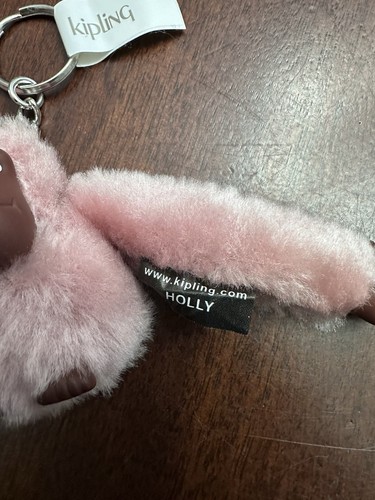 New With Tag KIPLING Pink HOLLY Monkey Keychain - Picture 2 of 9