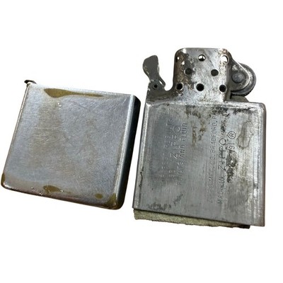 1950-1957 5 Barrel Zippo Lighter PAT 2517191 w/pat.pend. W/Original Insert READ