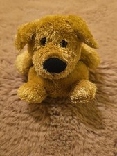 Russ Luvvies Barb Tan Puppy Dog Plush Small 4" Bean Bag Stuffed Golden Retriever