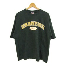 Ben Davis T-Shirt Men  s Green Cotton Logo L Size Japan