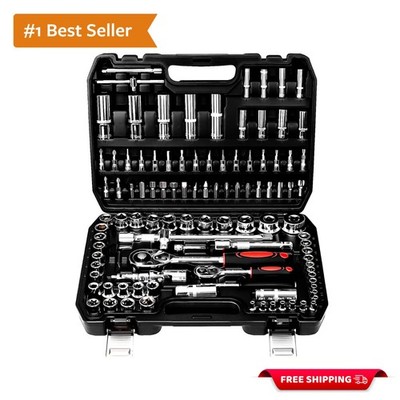 Heavy-Duty 108 Pc Mechanic Tool Kit: Ergonomic Design & Versatile Applications