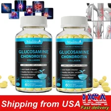 Glucosamine Chondroitin with COLLAGEN Cissus Quadrangularis MSM Turmeric 