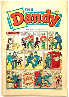 1961. Vintage DANDY Comic #1001. Clean and tidy. Humour.
