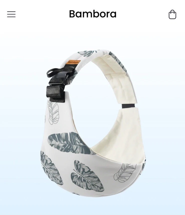 ⁠Bambora Baby Sling Carrier Leaf White NWOT Ergonomic Adjustable Infant Wrap New
Opens in a new wind