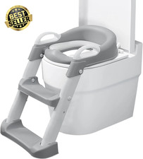 Potty Training Seat with Step Stool Ladder - Safe, Anti-Slip, Comfortable for Ki