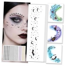 Halloween Glitter Freckle  Gems, Face Tattoo for Women Halloween Freckles