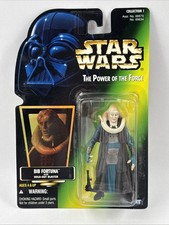 1996 Star Wars POTF Bib Fortuna .00 FIRST EDITION Green Card HOLOGRAM