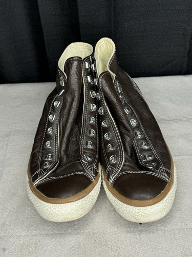 Converse All Star City Hiker Brown Leather Size 12 132380C RARE No Laces - Picture 2 of 13