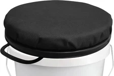 5 Gallon Bucket Seat, 360 Degree Swivel Bucket Lid Padded with Memory Foam