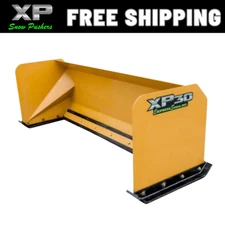 7' XP30 SKID STEER LOADER BOBCAT CASE SNOW PUSHER YELLOW - RTR - FREE SHIPPING