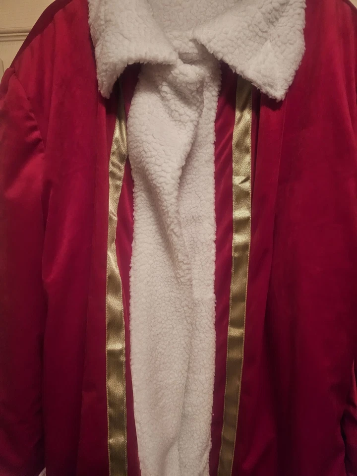 Abrigo de Santa Claus de Navidad para hombre adulto 2xl (SOLO ABRIGO) Foto 3 de 4