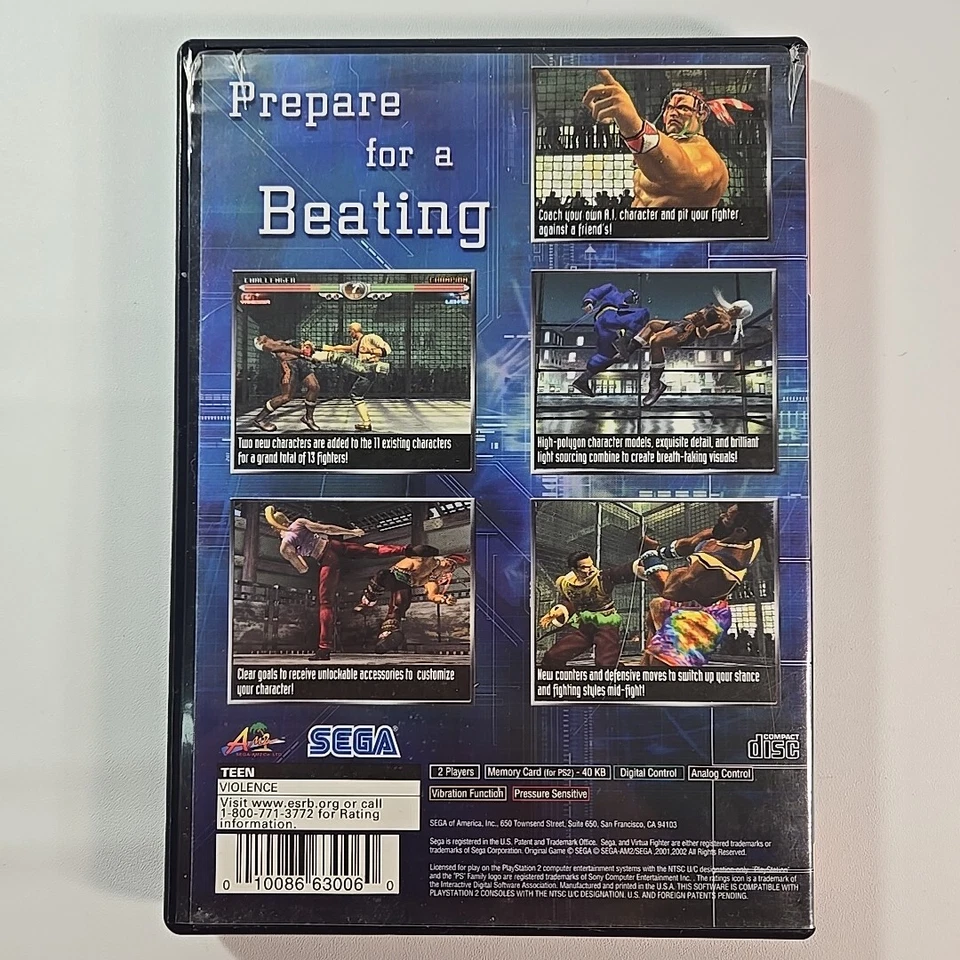 Virtua Fighter 4 Greatest Hits PS2 Case ONLY No Game Official PS2 Case & Artwork - Image 3 of 4